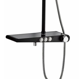 Душевая стойка Haiba HB2418 чёрный матовый